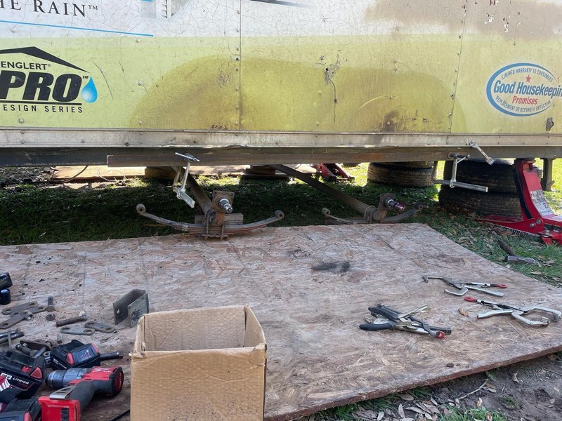 Trailer Axle Replacement